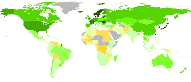 средняя скорость интернета по странам